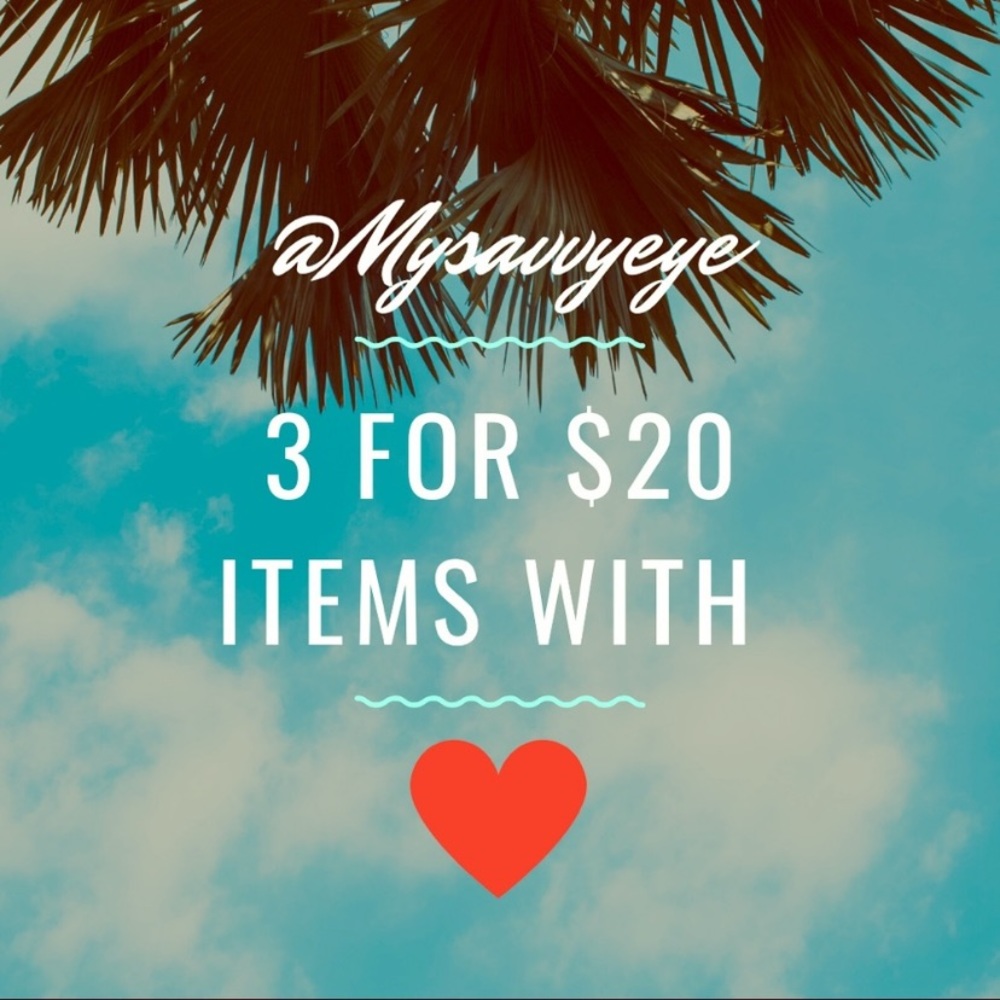 Closet SALE! 3 ❤️ listings for $20